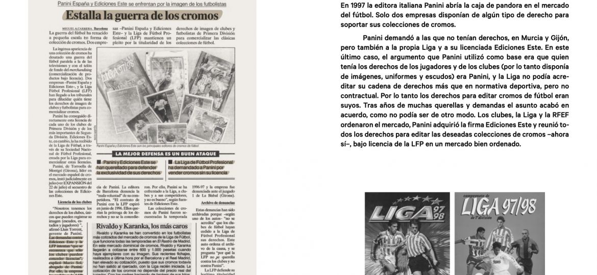 1997.La guerra de los cromos